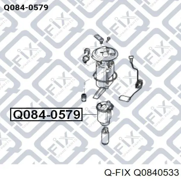 Q0840533 Q-fix filtro combustible