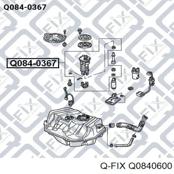 Q084-0600 Q-fix filtro combustible