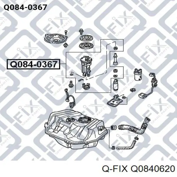 Q0840620 Q-fix Filtro de gasolina