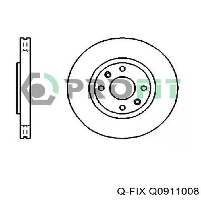 Freno de disco delantero Citroen C4 UD