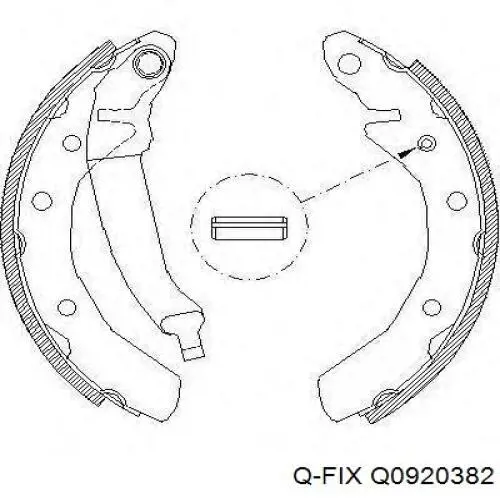 Zapatas de freno de mano Q-fix Q0920382 precio, desde 24,14 EUR