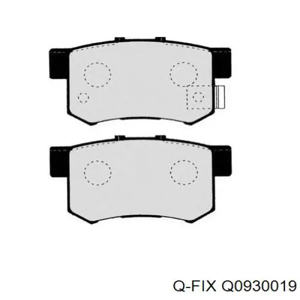 Q0930019 Q-fix pastillas de freno traseras