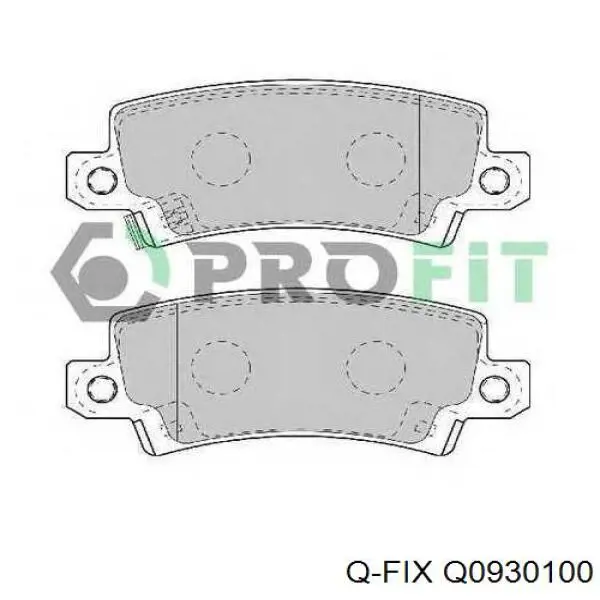 Q0930100 Q-fix pastillas de freno traseras