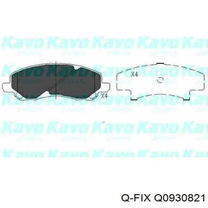Comprar Q0930821 Q-fix Pastillas delanteras de freno