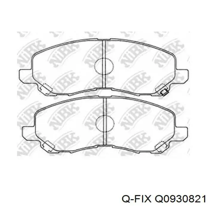 Pastillas de freno Q0930821 Q-fix
