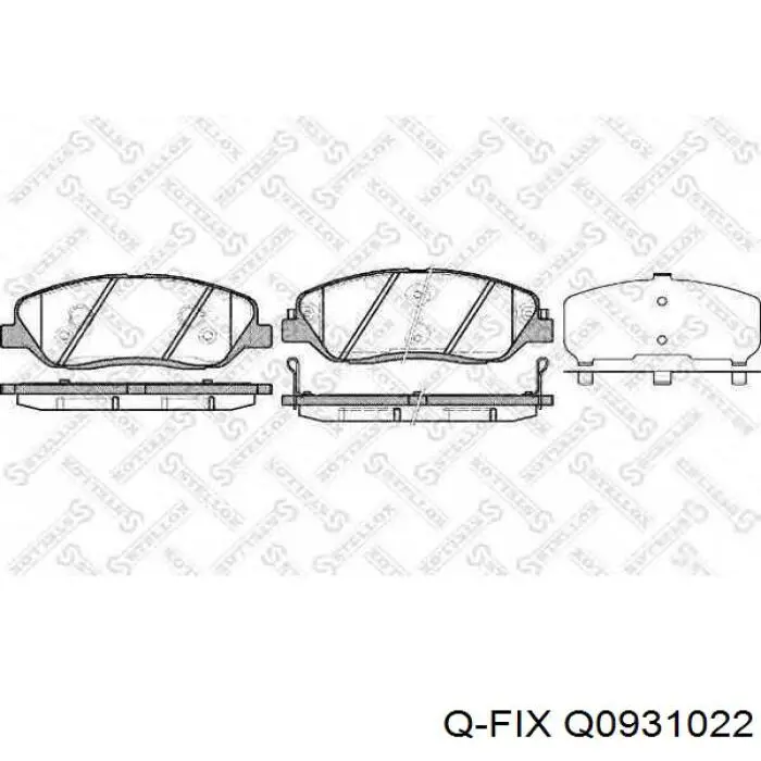 Q0931022 Q-fix pastillas de freno delanteras