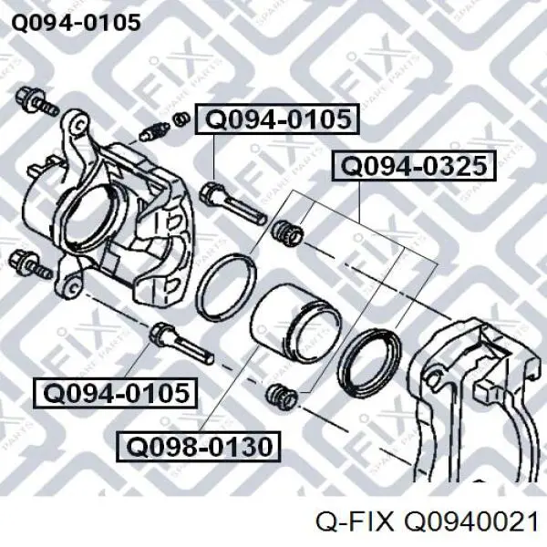 Pasador guía de la pinza de freno trasera MR569370 Mitsubishi