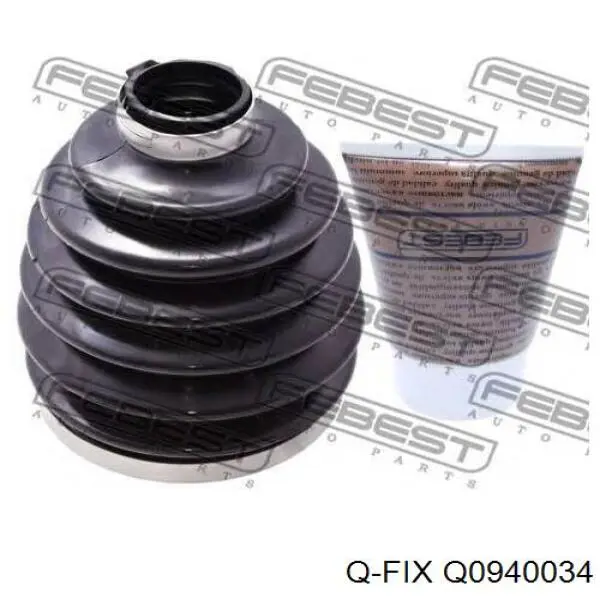 Q0940034 Q-fix Guardapolvo del eje de transmisión