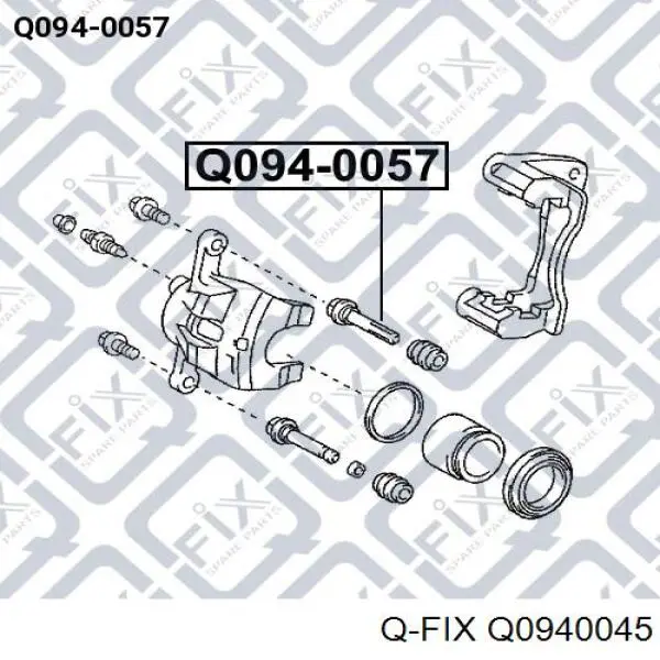 Guía de la pinza delantera para Mazda 626 (GF)