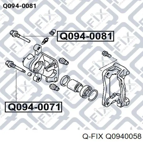 Guía de la pinza delantera Q-FIX Q0940058