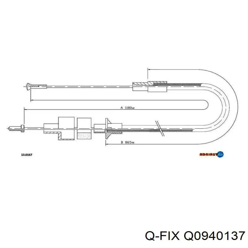 Guía de la pinza de freno delantera 4432515 Ford