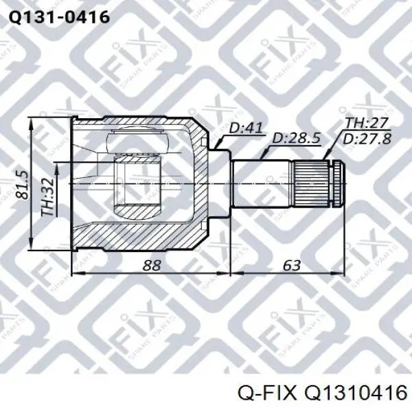 Comprar Q1310416 Q-fix Junta homocinética interna delantera