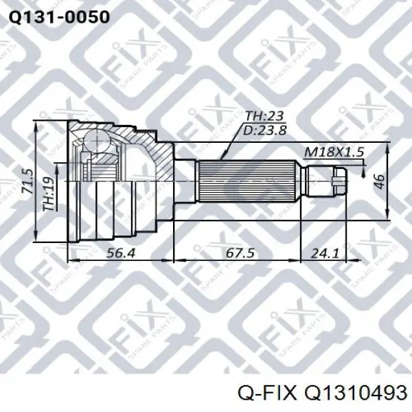 Junta homocinética exterior delantera HDK TO056A48 precio, desde 36,35 EUR