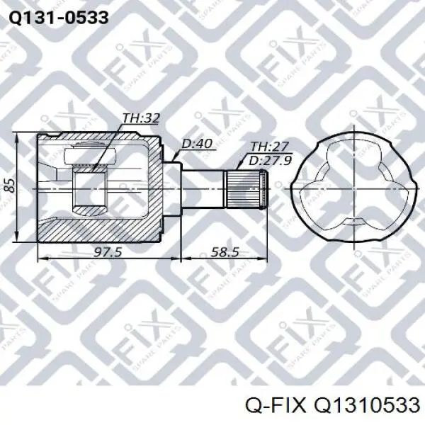 Comprar Q1310533 Q-fix Junta homocinética interna delantera