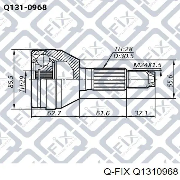 Q1310968 Q-fix junta homocinética exterior delantera