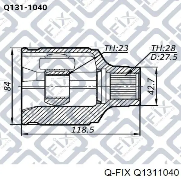 Comprar Q1311040 Q-fix Junta homocinética interna delantera derecha