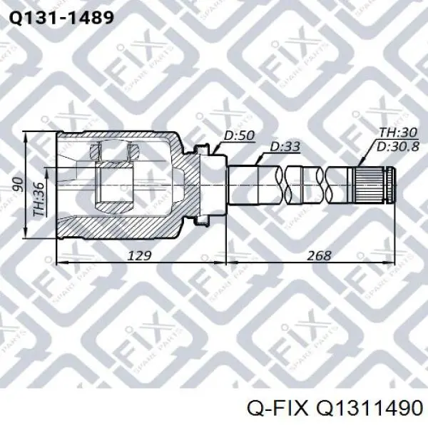 Q1311490 Q-fix junta homocinética exterior delantera