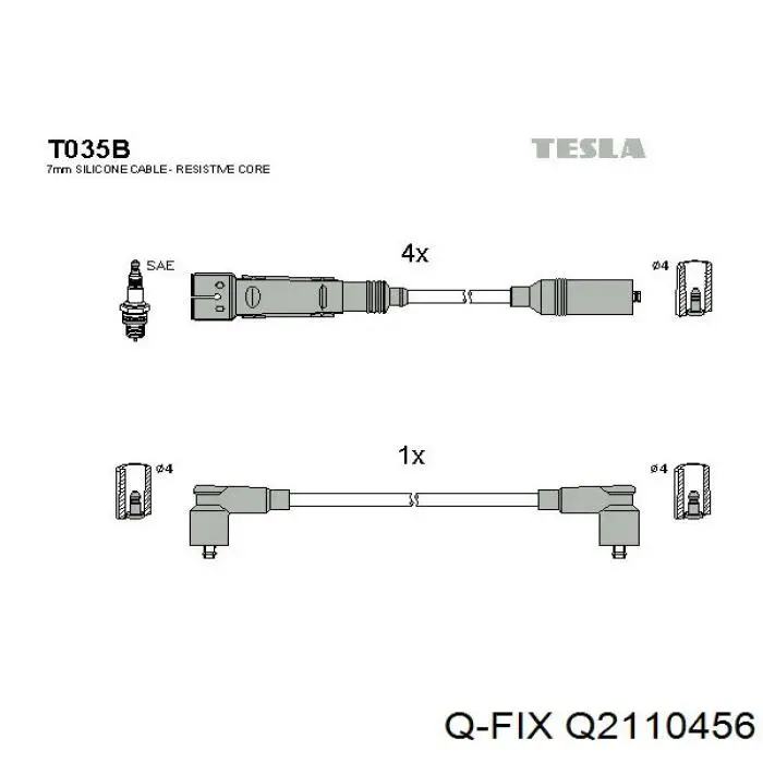 Q2110456 Q-fix rotor del distribuidor de encendido