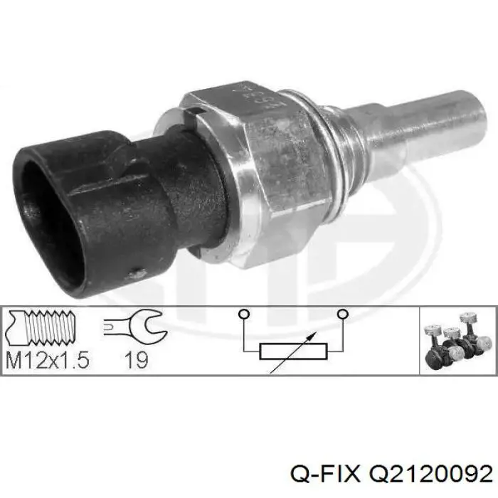 Sensor de temperatura del refrigerante Chevrolet Aveo 2 T250, T255