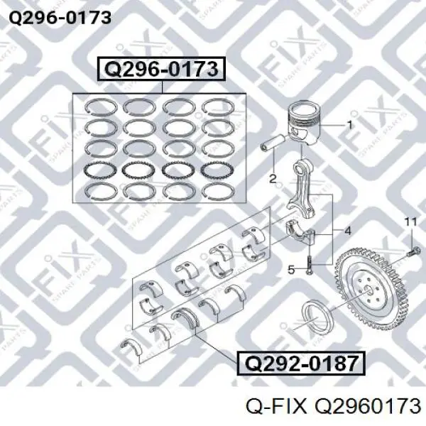 Juego de anillos de pistón, motor, STD 793548004 SM