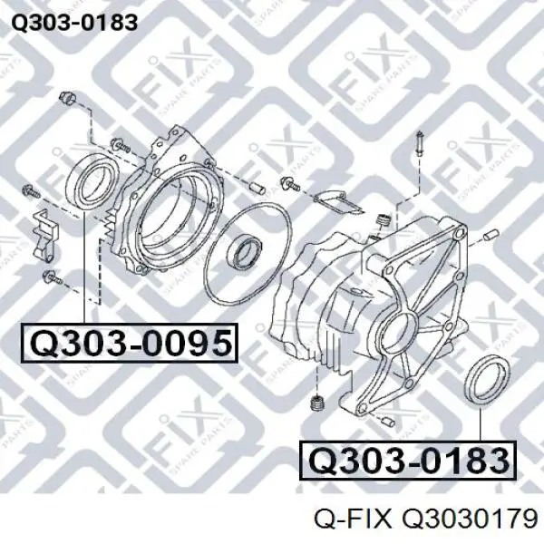 Retén del semieje delantero izquierdo Q3030179 Q-fix