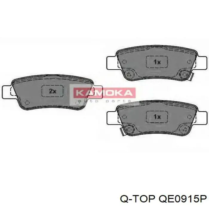 QE0915P Q-top pastillas de freno traseras