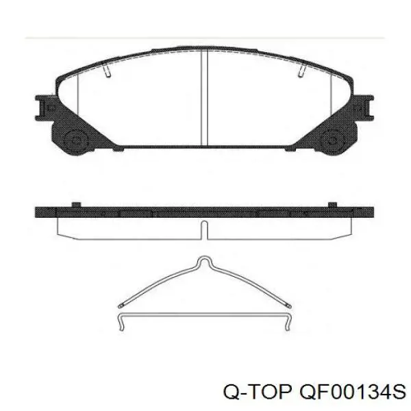 QF00134S Q-top pastillas de freno delanteras