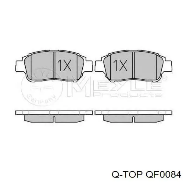 QF0084 Q-top pastillas de freno delanteras