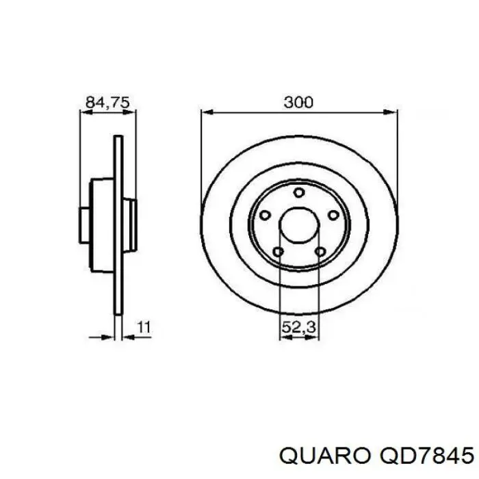 Disco de freno trasero Renault Espace 4 JK0