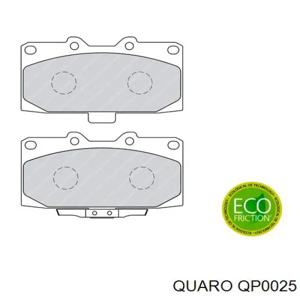 QP0025 Quaro pastillas de freno delanteras