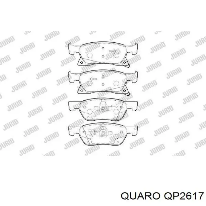 QP2617 Quaro pastillas de freno delanteras