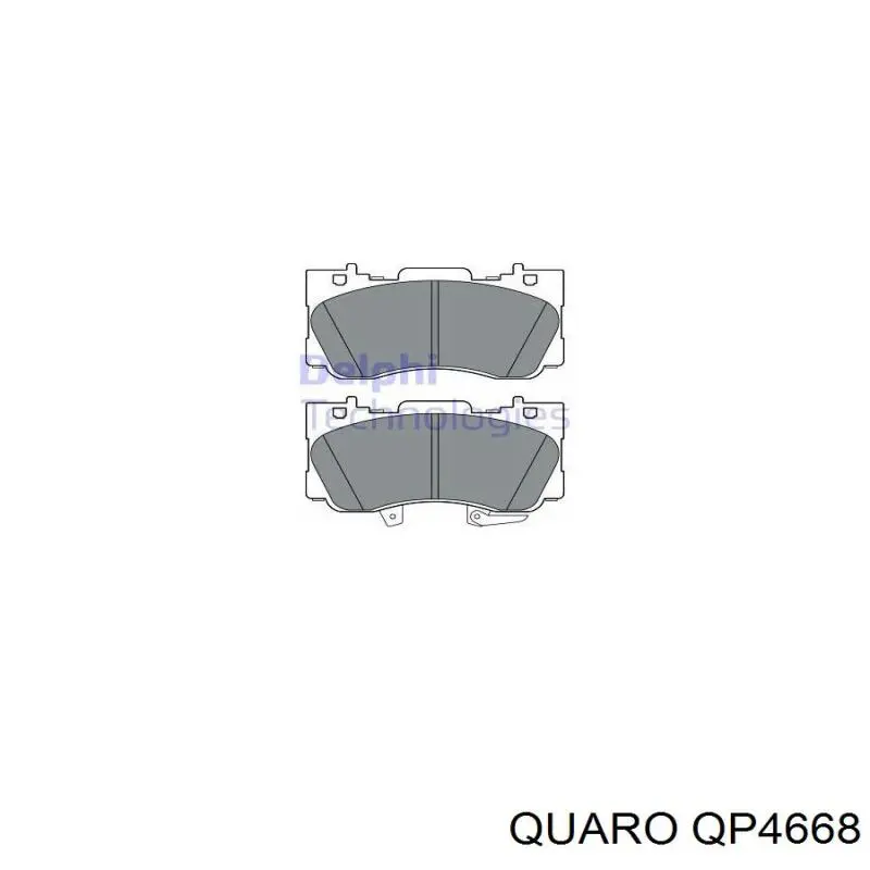 QP4668 Quaro pastillas de freno traseras