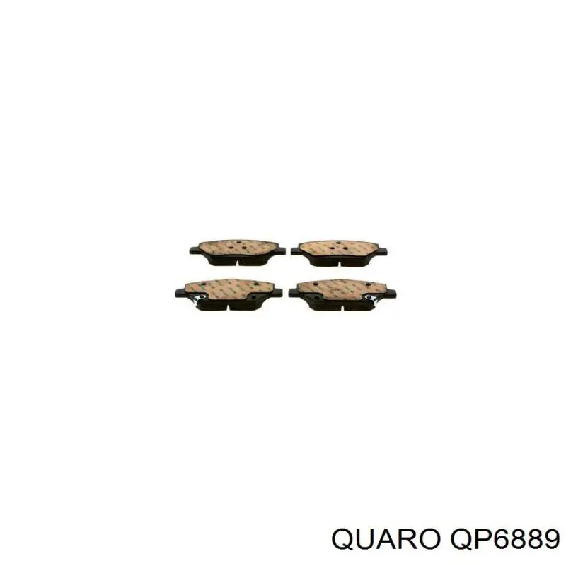 QP6889 Quaro pastillas de freno delanteras