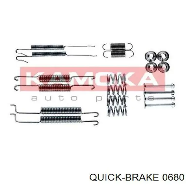 0680 Quick Brake kit de montaje, zapatas de freno traseras