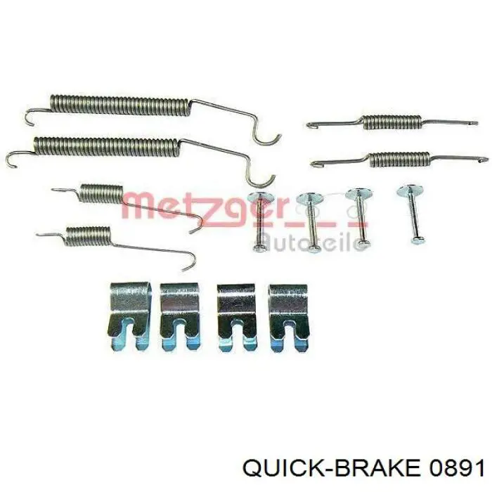 0891 Quick Brake kit de montaje, zapatas de freno traseras