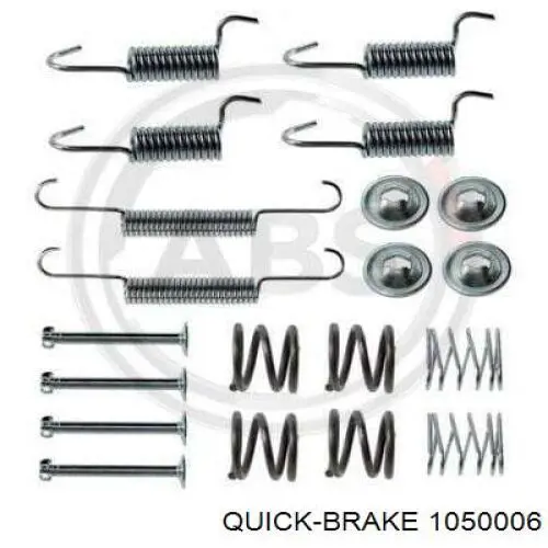 1050006 Quick Brake kit de montaje, zapatas de freno traseras