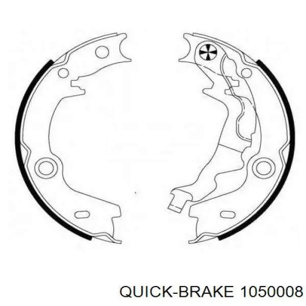 Comprar 1050008 Quick Brake Kit de montaje de zapatas de freno traseras