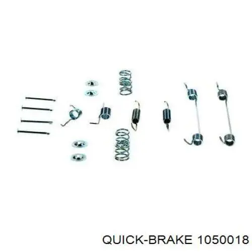 1050018 Quick Brake kit de montaje, zapatas de freno traseras