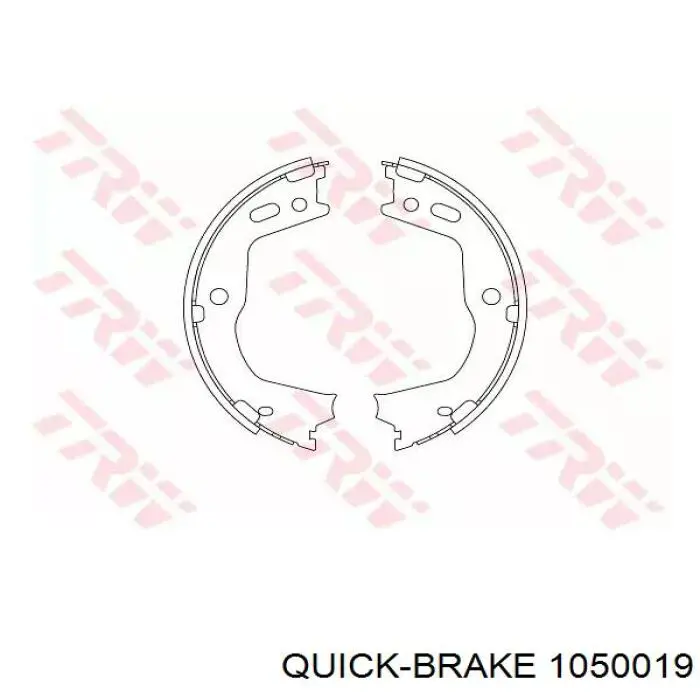 105-0019 Quick Brake juego de reparación, frenos traseros