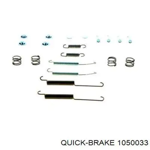 1050033 Quick Brake kit de montaje, zapatas de freno traseras