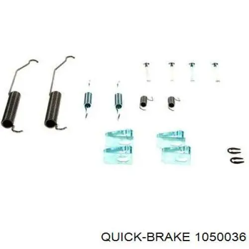 Comprar 1050036 Quick Brake Kit de montaje de zapatas de freno traseras