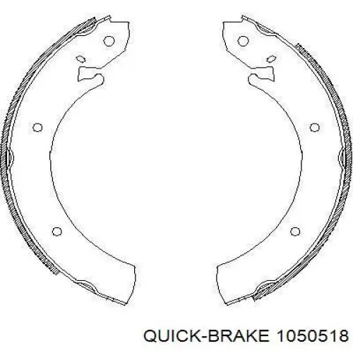 0518 Quick Brake juego de reparación, pastillas de frenos