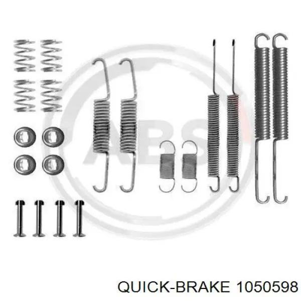 105-0598 Quick Brake kit de montaje, zapatas de freno traseras