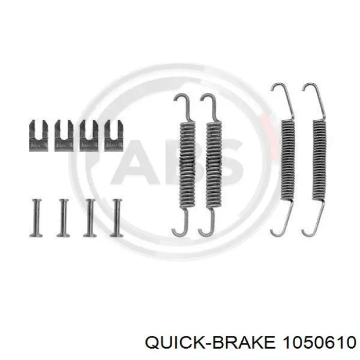 105-0610 Quick Brake kit de montaje, zapatas de freno traseras