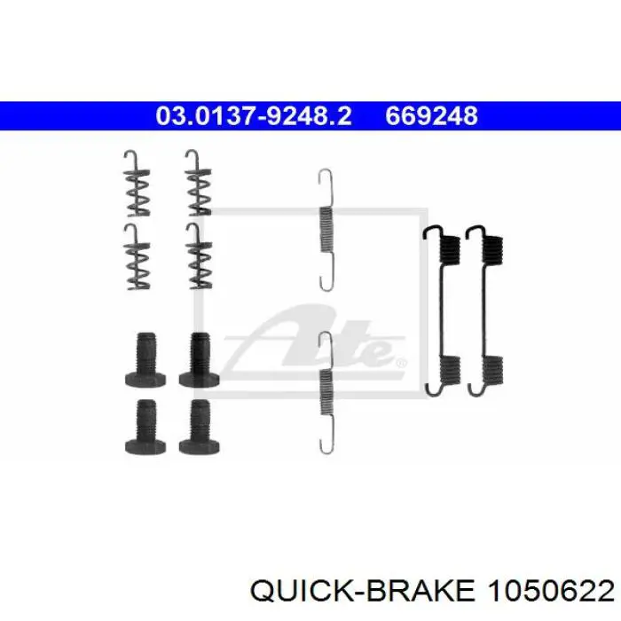 105-0622 Quick Brake kit reparación, palanca freno detención (pinza freno)