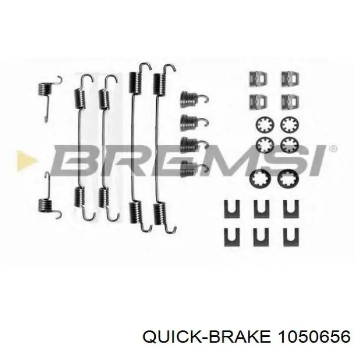 1050656 Quick Brake kit de montaje, zapatas de freno traseras