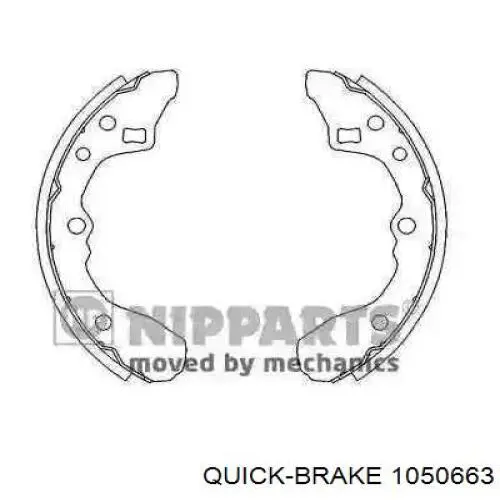 1050663 Quick Brake kit de montaje, zapatas de freno traseras