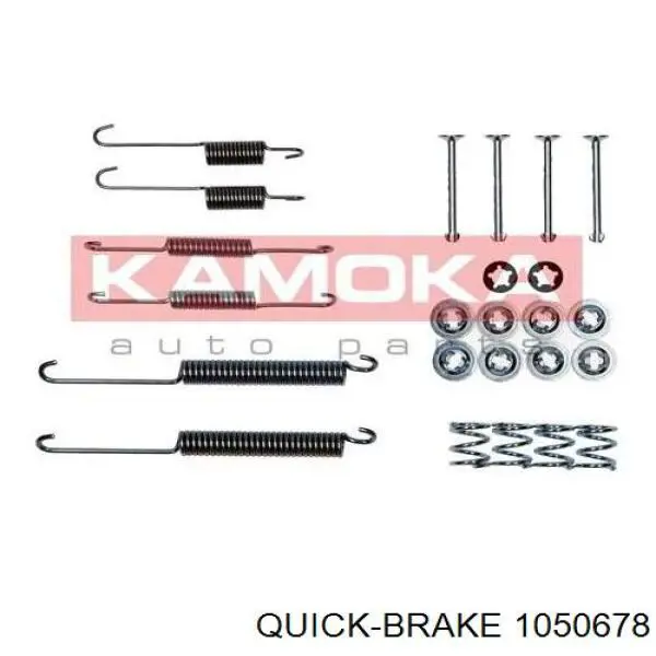 1050678 Quick Brake kit de montaje, zapatas de freno traseras