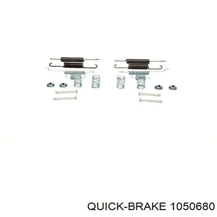 105-0680 Quick Brake kit de montaje, zapatas de freno traseras