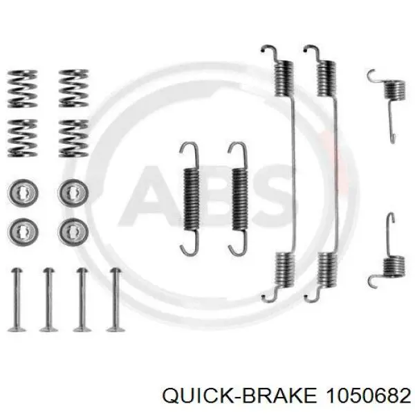 105-0682 Quick Brake kit de montaje, zapatas de freno traseras